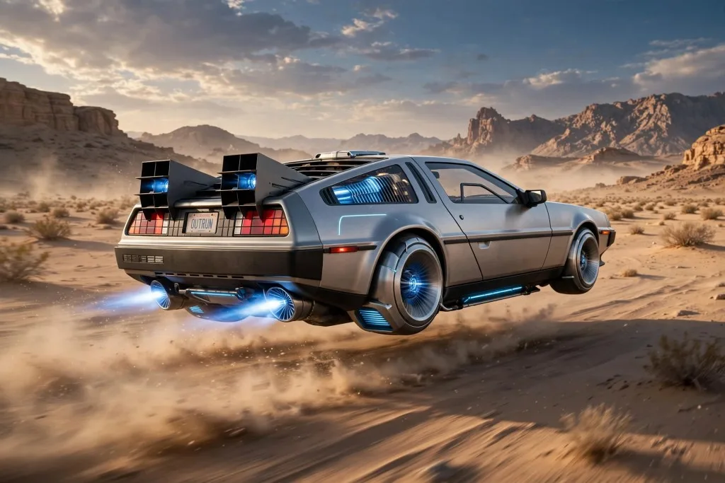 Flying DeLorean